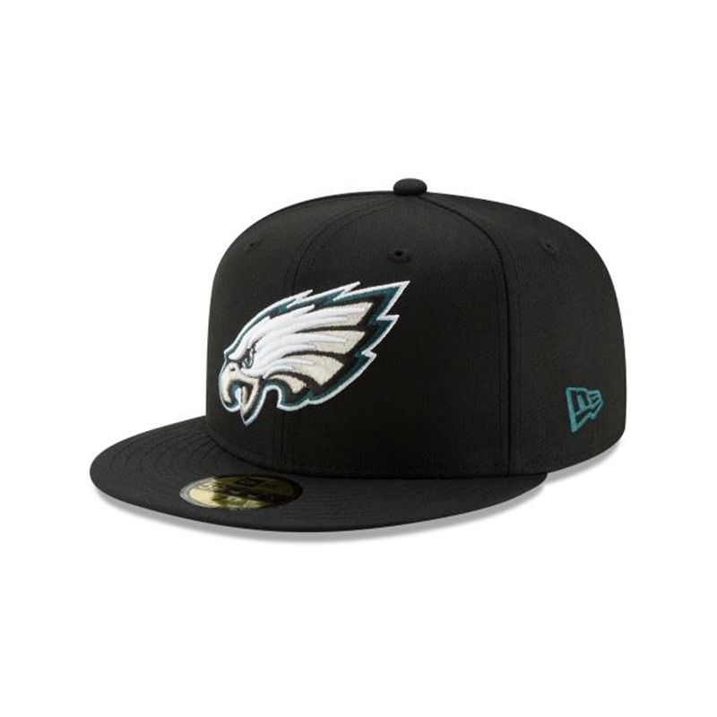 NFL Philadelphia Eagles 59Fifty Fitted (BJC9553) - Black New Era Caps